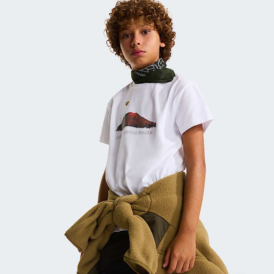 Boys Mountain Night Relaxed TShirt TNF TNF White ALT5
