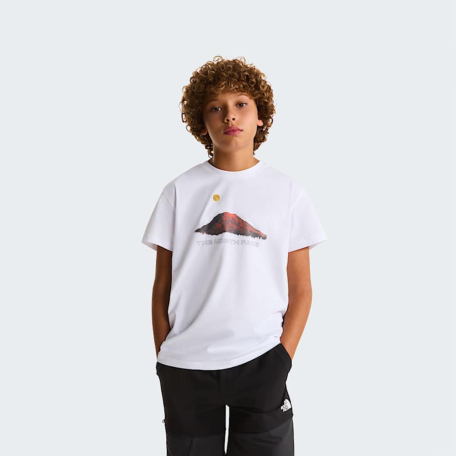 Boys Mountain Night Relaxed TShirt TNF TNF White HERO