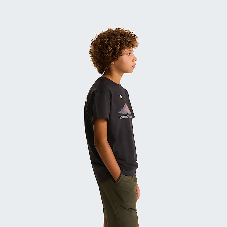 Boys Mountain Night Relaxed TShirt TNF TNF Black ALT2