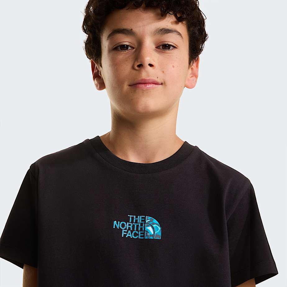 Boys Liquid Logo Regular TShirt TNF TNF Black ALT5