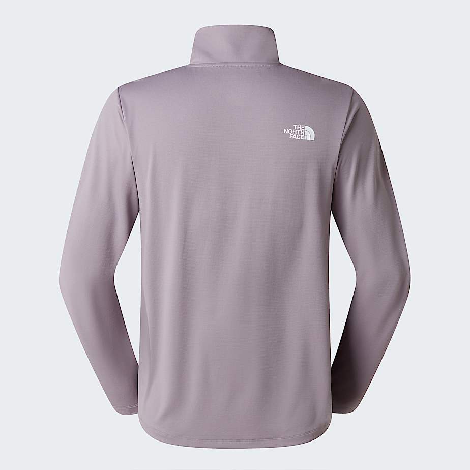 Mens 247 14 Zip LongSleeve TShirt TNF Transcendent Grey ALT21