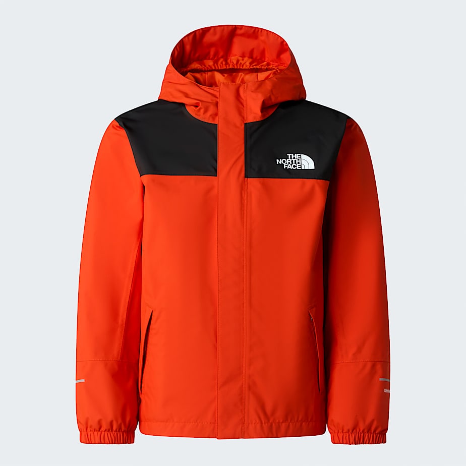 Boys Antora Rain Jacket TNF Lava Red ALT20