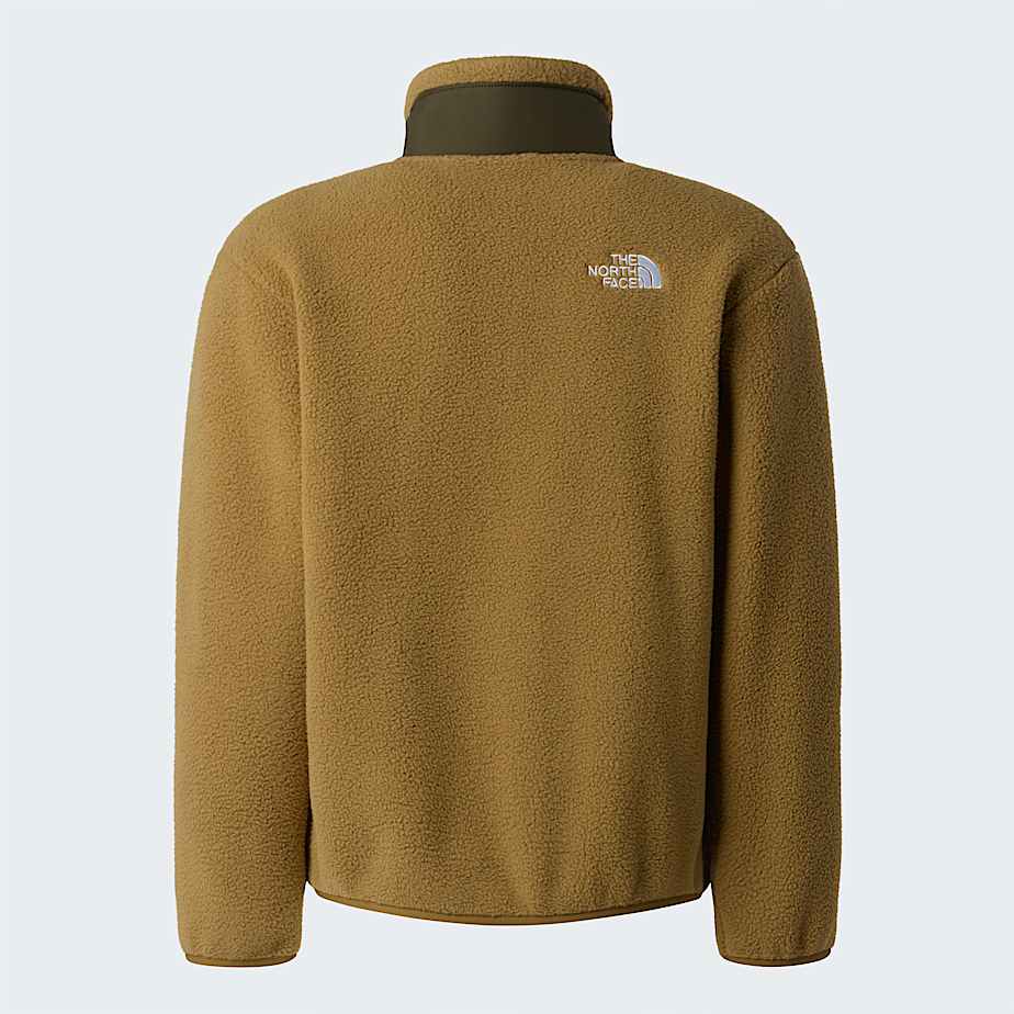 Boys Yumiori FullZip Fleece Jacket TNF CedarNew Taupe Green ALT21