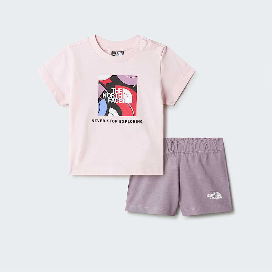 Baby NSE Box Play Regular Shorts Set TNF Pale BlossomTranscendent Grey ALT20