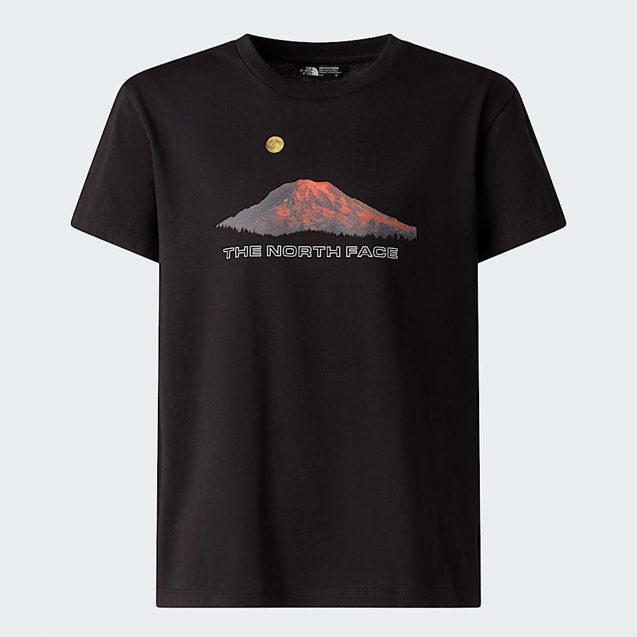 Boys Mountain Night Relaxed TShirt TNF TNF Black ALT20
