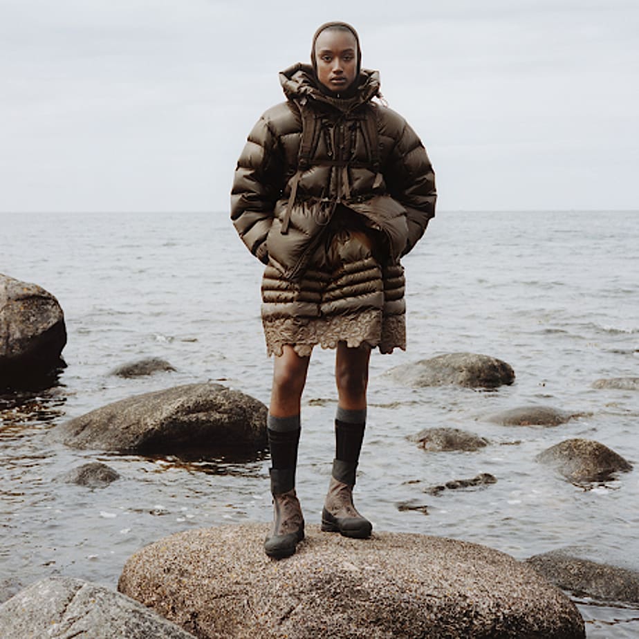 TNF x Cecilie Bahnsen Elena Down Skirt TNF ALT4