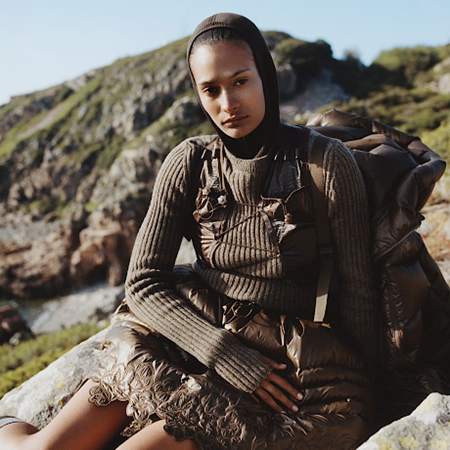 TNF x Cecilie Bahnsen Elena Down Skirt TNF ALT7