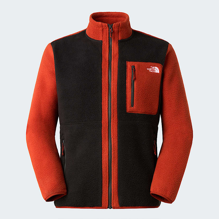 Mens Yumiori FullZip Fleece Jacket TNF TNF BlackEmber SoilIron Clay ALT20