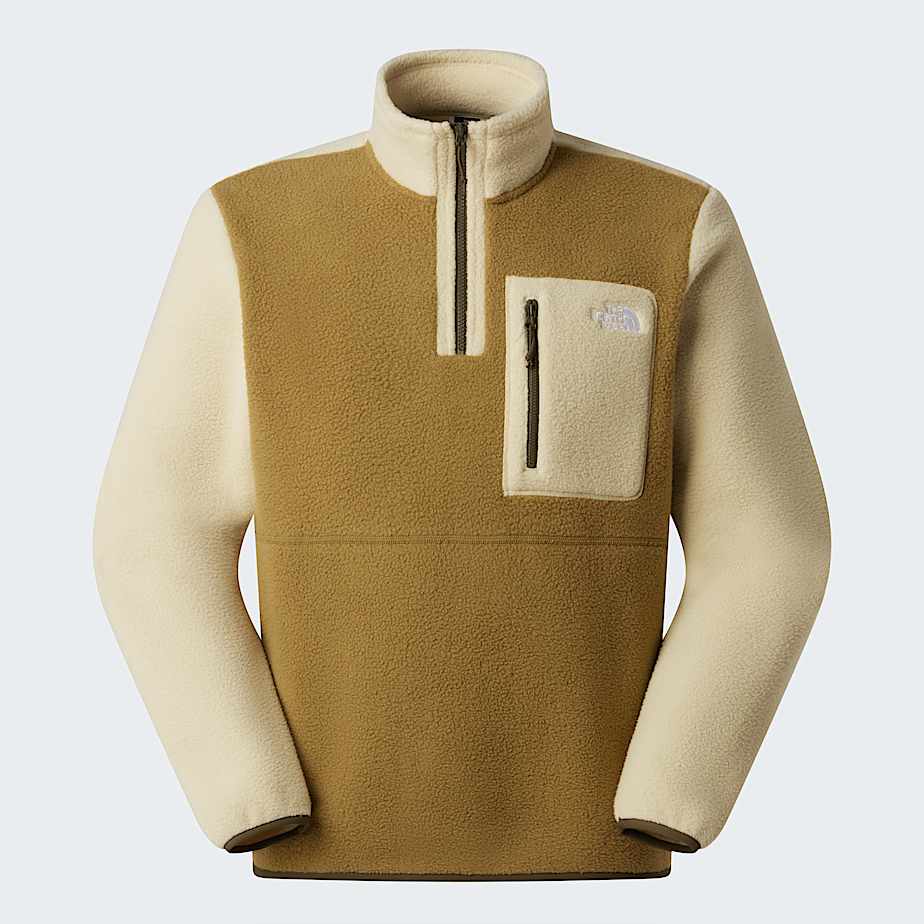 Yumiorifleecejas met kwartrits voor heren TNF CedarDesert StoneNew Taupe Green ALT20