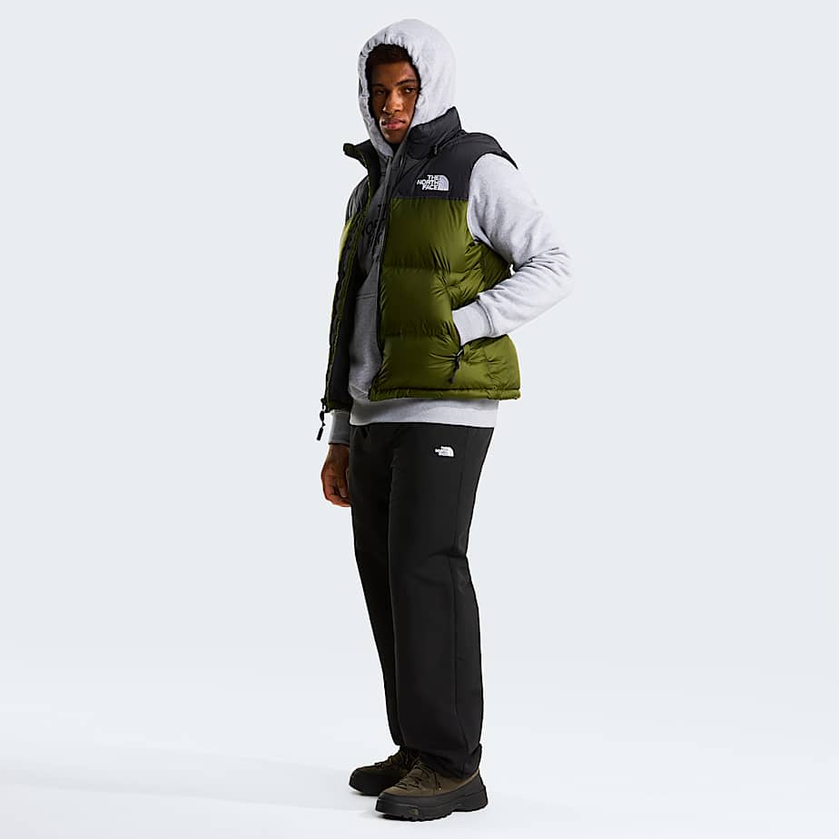 Mens 1996 Retro Nuptse Gilet TNF Woodland GreenTNF Black ALT1