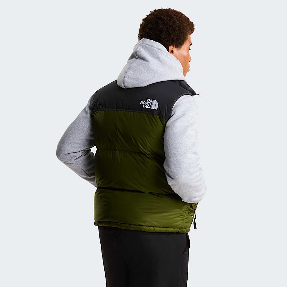 Mens 1996 Retro Nuptse Gilet TNF Woodland GreenTNF Black ALT3