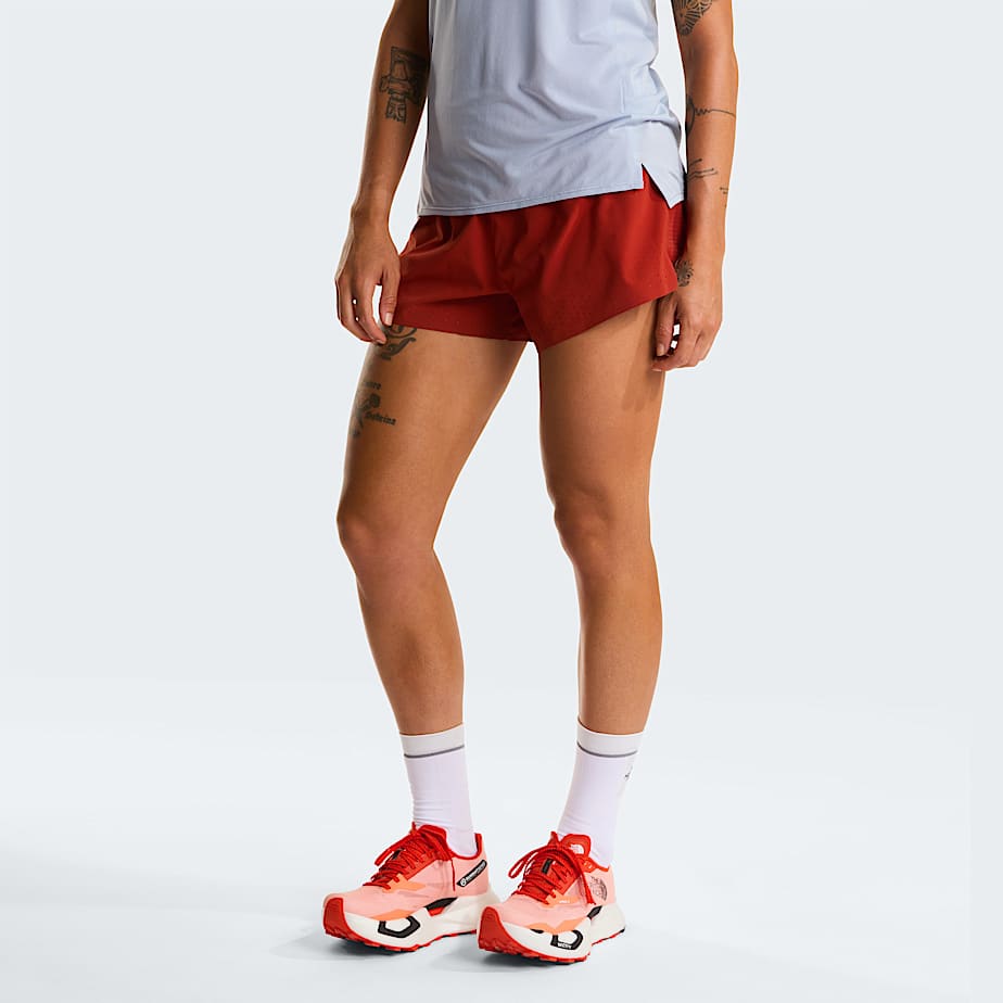 Womens Summit Pacesetter 3 Shorts TNF Iron Clay HERO