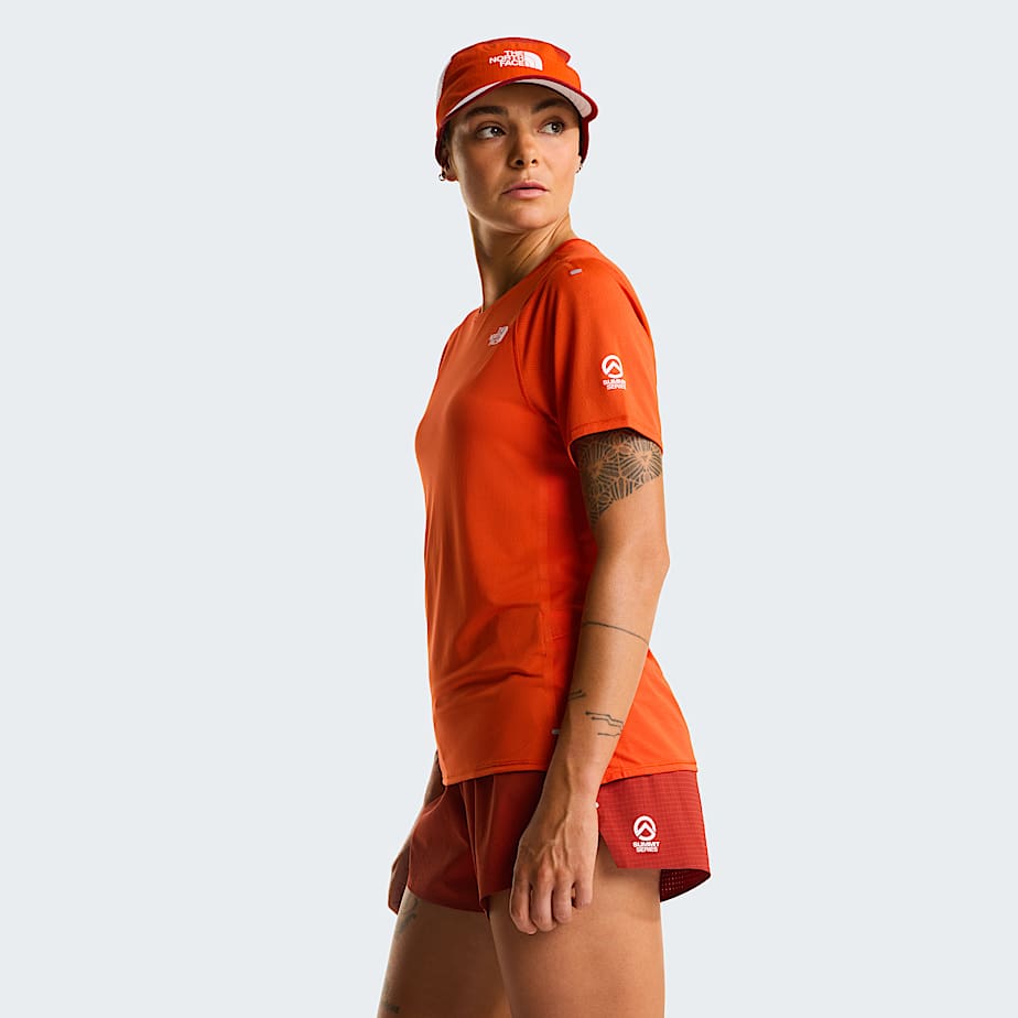 Womens Summit High Trail TShirt TNF Lava Red ALT2