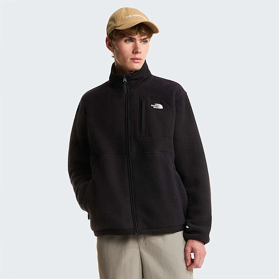 Yumiori OffPeak Fleecejacke mit durchgehendem RV fr Herren TNF TNF Black HERO