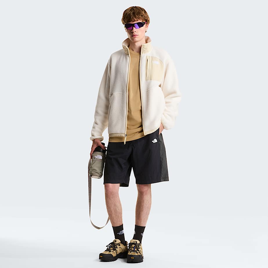 Yumiori OffPeak Fleecejacke mit durchgehendem RV fr Herren TNF White DuneDesert Stone ALT1