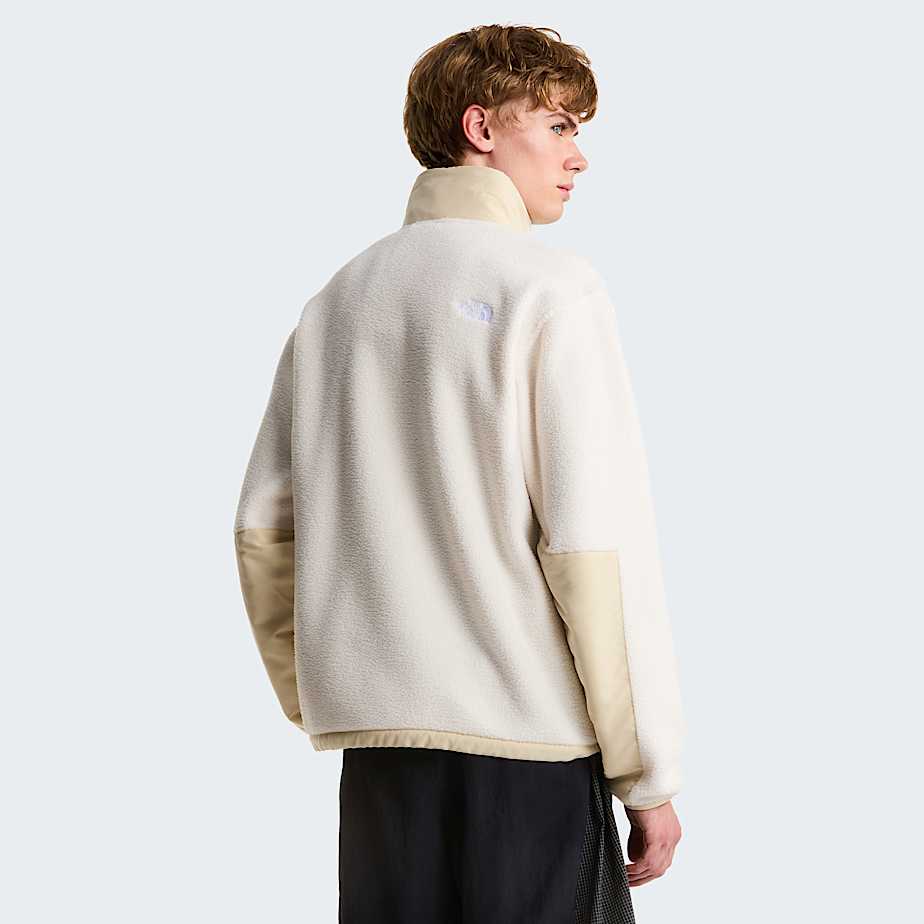 Yumiori OffPeak Fleecejacke mit durchgehendem RV fr Herren TNF White DuneDesert Stone ALT3