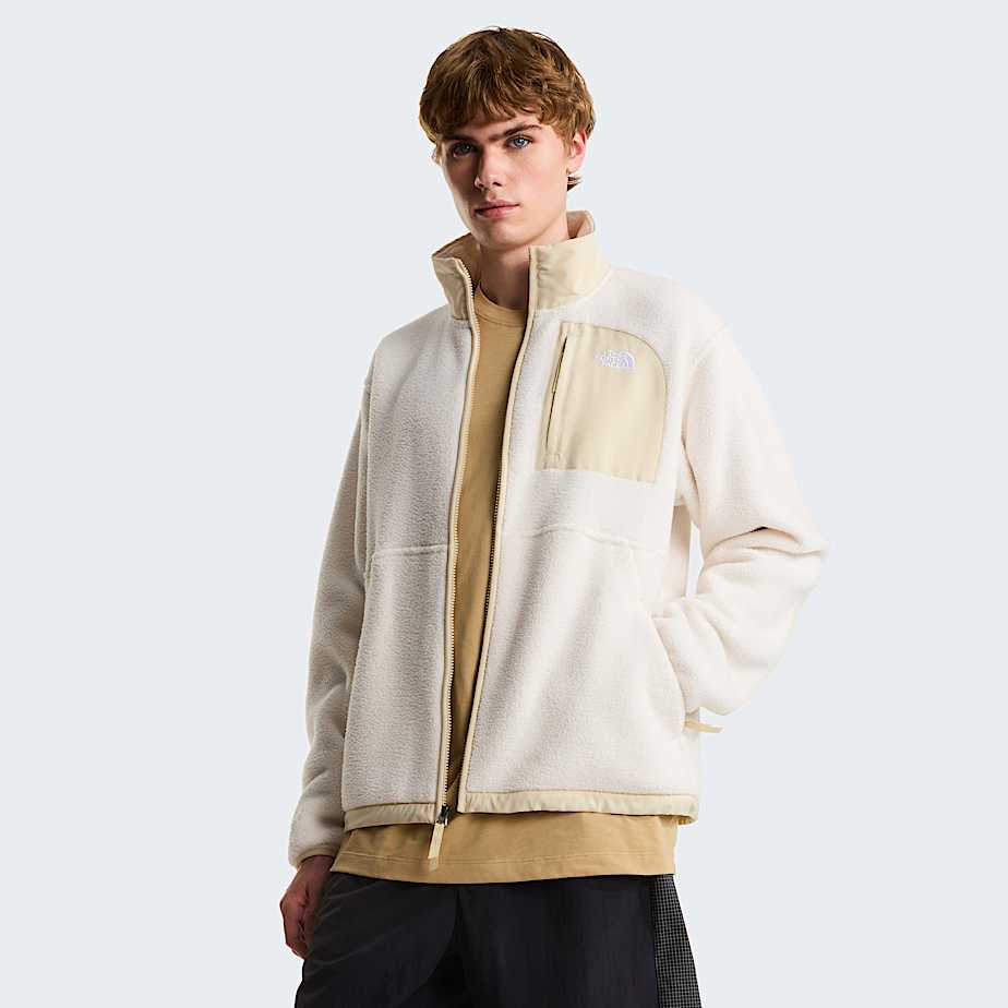 Yumiori OffPeak Fleecejacke mit durchgehendem RV fr Herren TNF White DuneDesert Stone ALT4