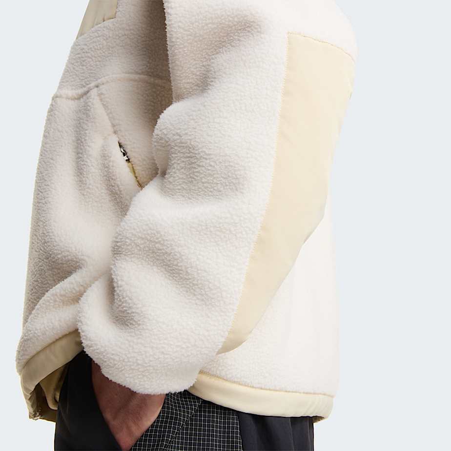 Yumiori OffPeak Fleecejacke mit durchgehendem RV fr Herren TNF White DuneDesert Stone ALT7