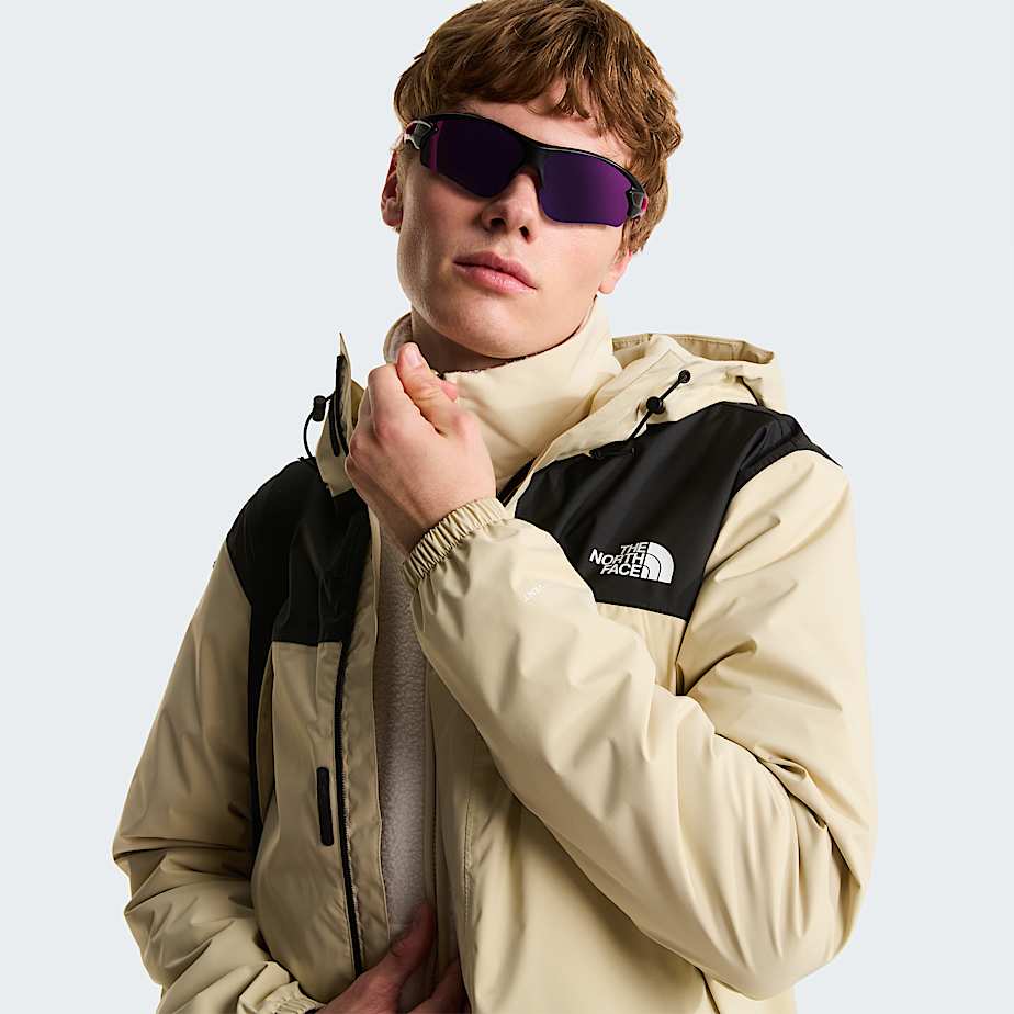 Yumiori OffPeak Fleecejacke mit durchgehendem RV fr Herren TNF White DuneDesert Stone ALT9