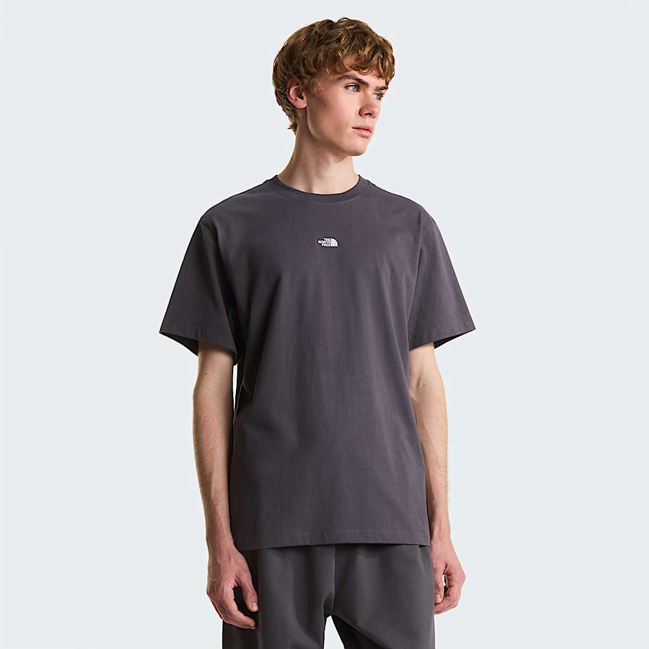 Tshirt dcontract Essential avec logo central pour homme TNF Anthracite Grey HERO
