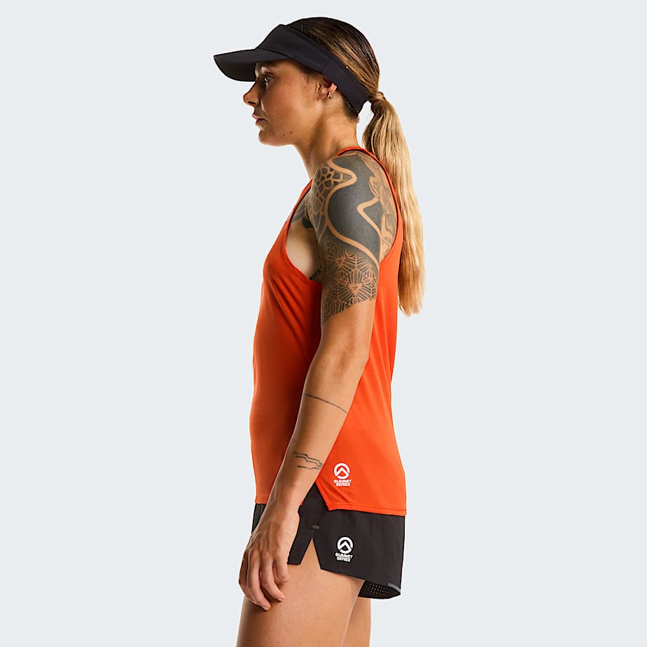 Canotta da corsa Summit High Trail da donna TNF Lava Red ALT2