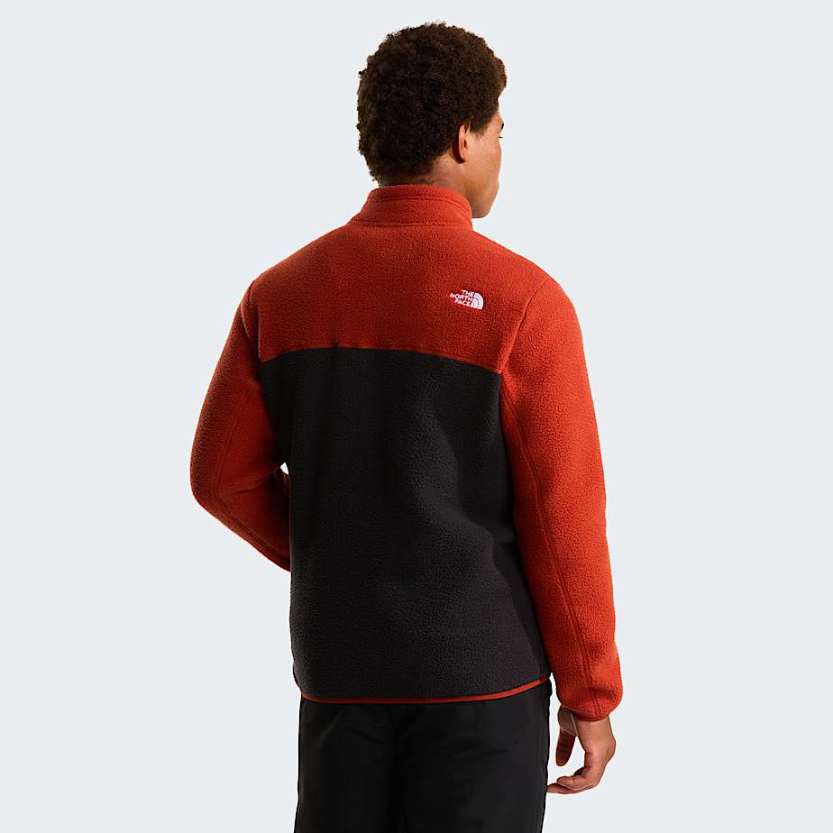 Mens Yumiori FullZip Fleece Jacket TNF TNF BlackEmber SoilIron Clay ALT3