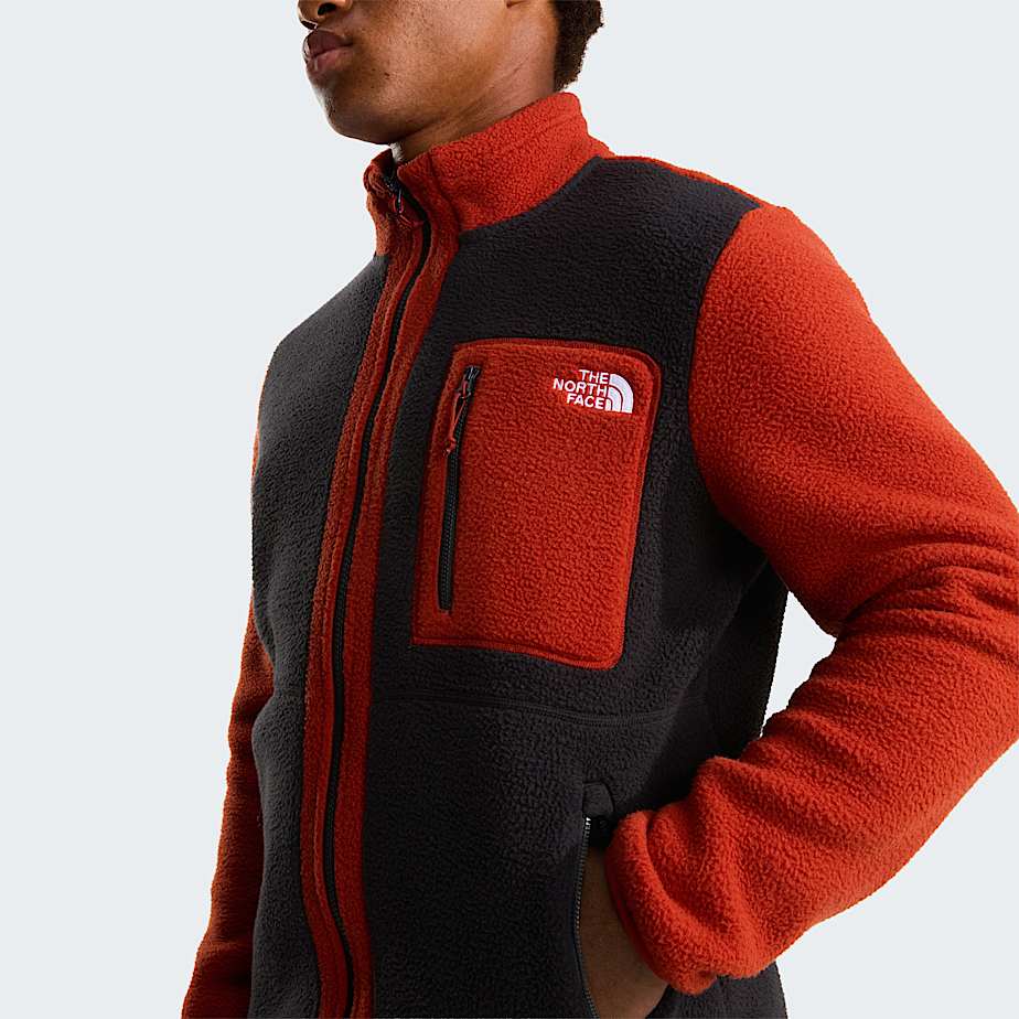 Mens Yumiori FullZip Fleece Jacket TNF TNF BlackEmber SoilIron Clay ALT5