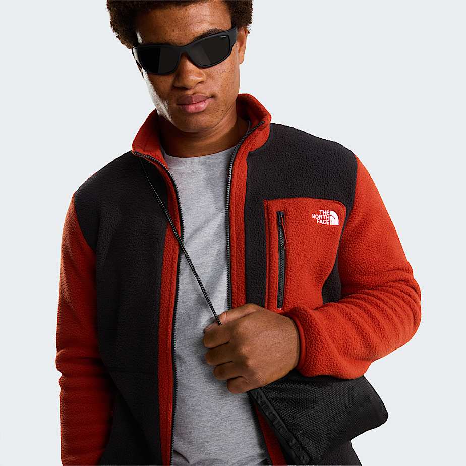 Mens Yumiori FullZip Fleece Jacket TNF TNF BlackEmber SoilIron Clay ALT7