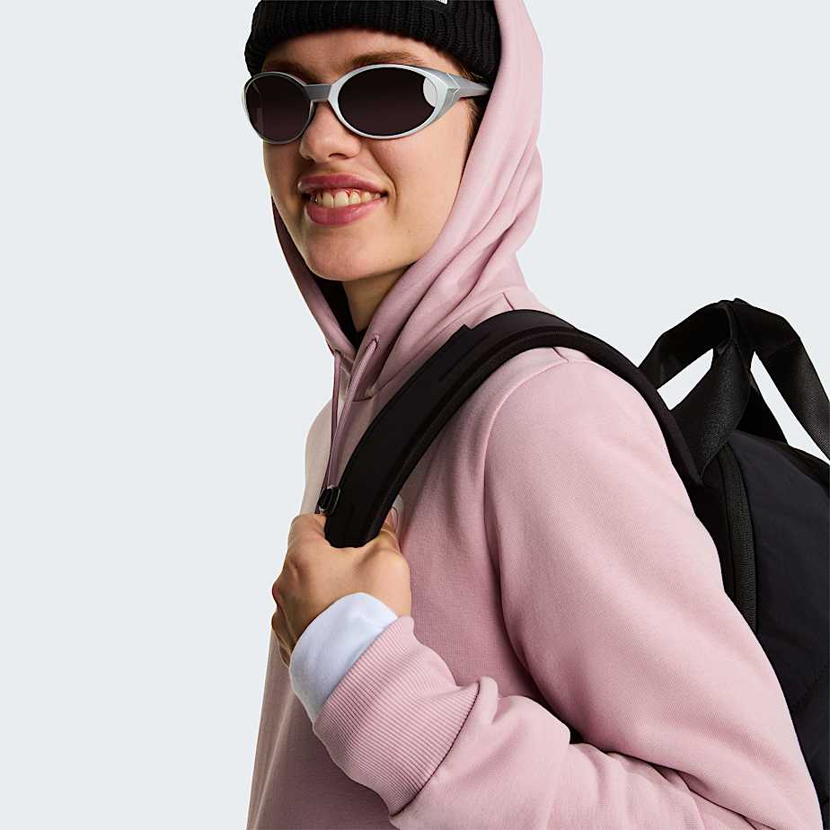 Womens Simple Dome Hoodie TNF Metal Pink ALT6