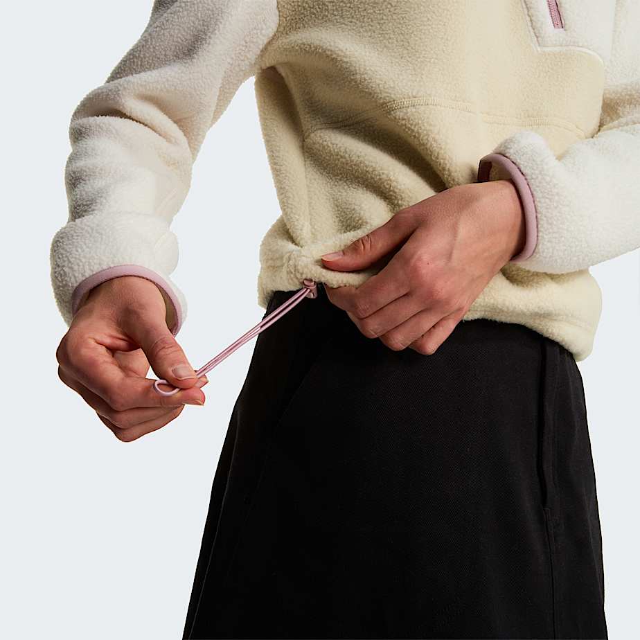 Yumiorifleecejas met kwartrits voor dames TNF Desert StoneWhite DuneMetal Pink ALT5