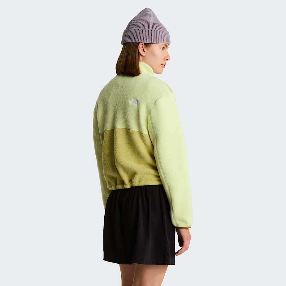 Womens Yumiori 14 Zip Fleece Jacket TNF PearLemon MistCedar ALT3