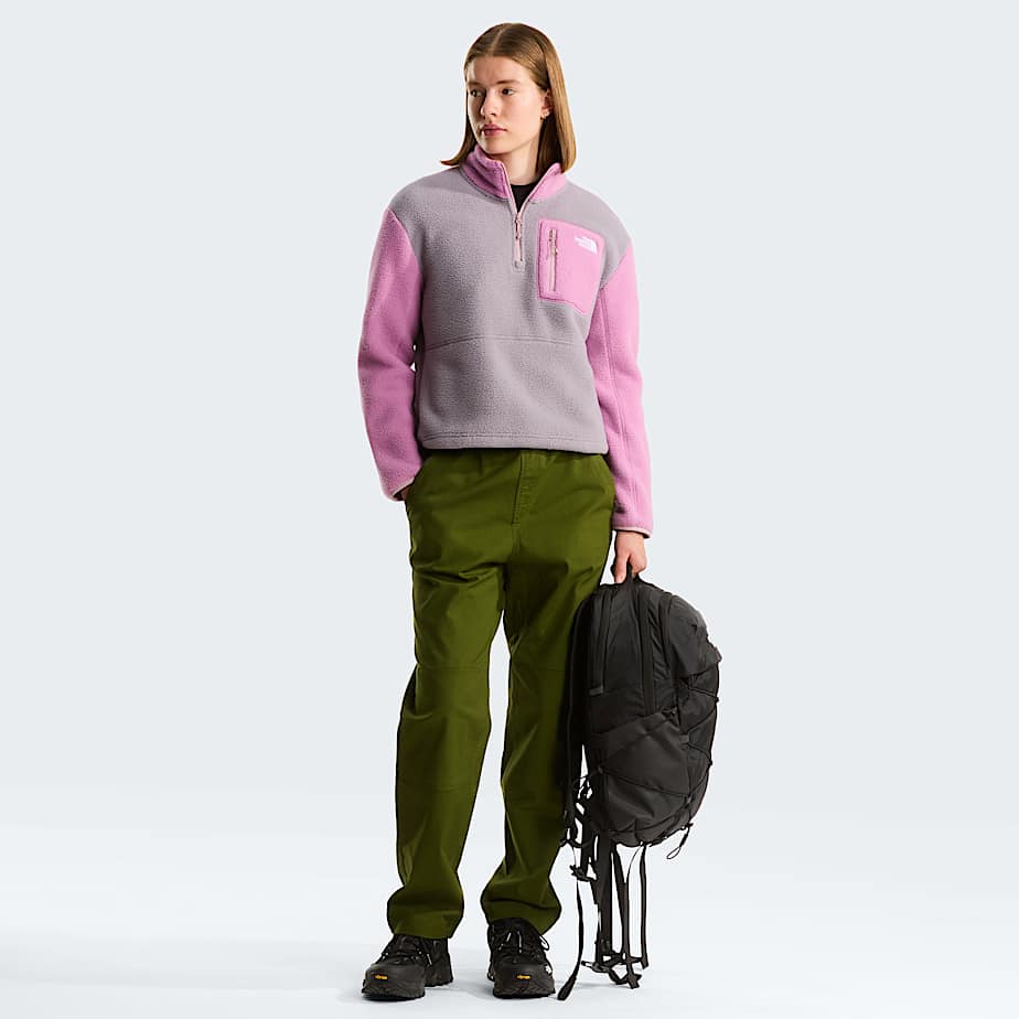 Giacca in pile Yumiori con cerniera a 14 da donna TNF Transcendent GreyHushed LavenderMetal Pink ALT1