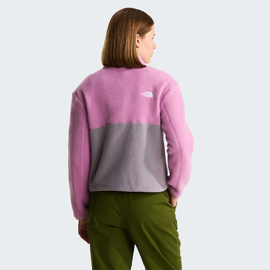 Giacca in pile Yumiori con cerniera a 14 da donna TNF Transcendent GreyHushed LavenderMetal Pink ALT3