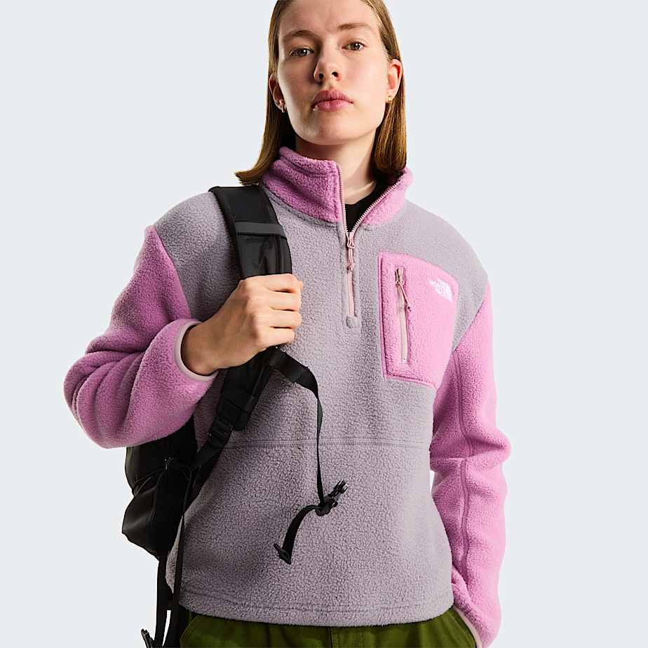 Giacca in pile Yumiori con cerniera a 14 da donna TNF Transcendent GreyHushed LavenderMetal Pink ALT5