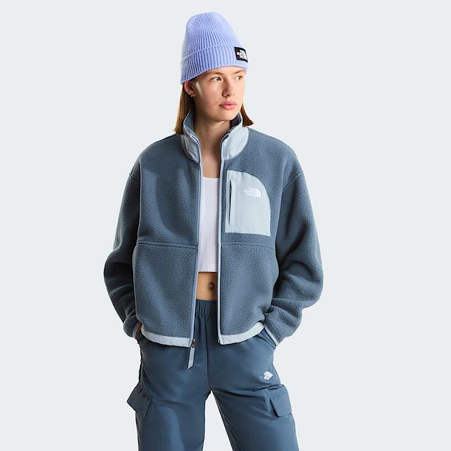 Womens Yumiori OffPeak FullZip Fleece Jacket TNF Granite GreyFrost Grey ALT4