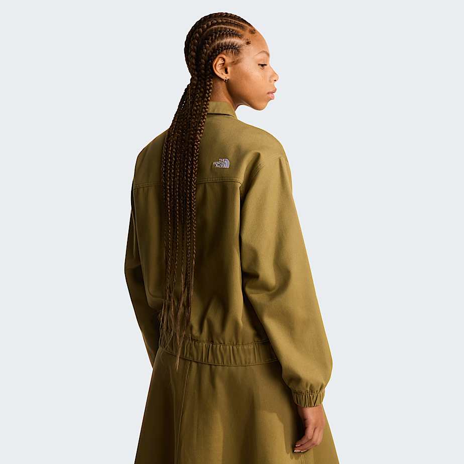 Women's Twill Collared Jacket - 4