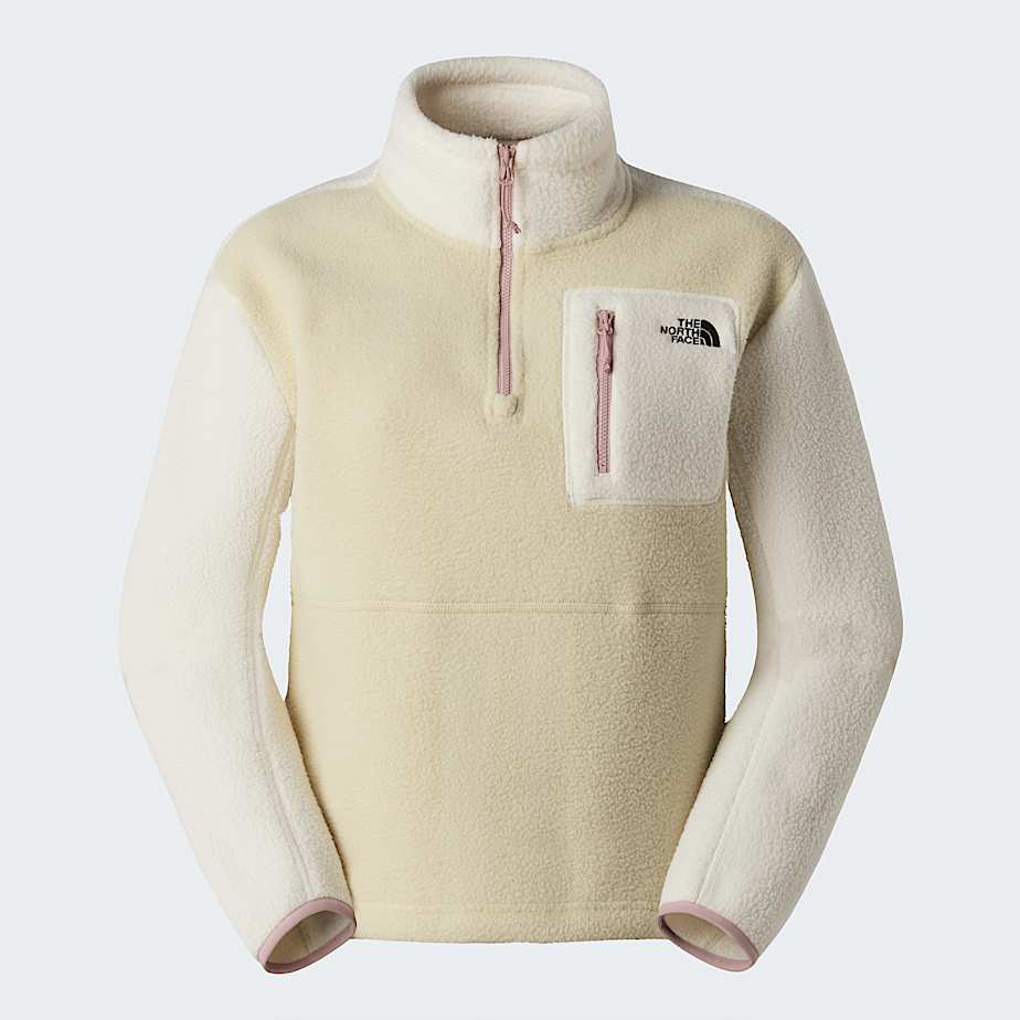Yumiorifleecejas met kwartrits voor dames TNF Desert StoneWhite DuneMetal Pink ALT20
