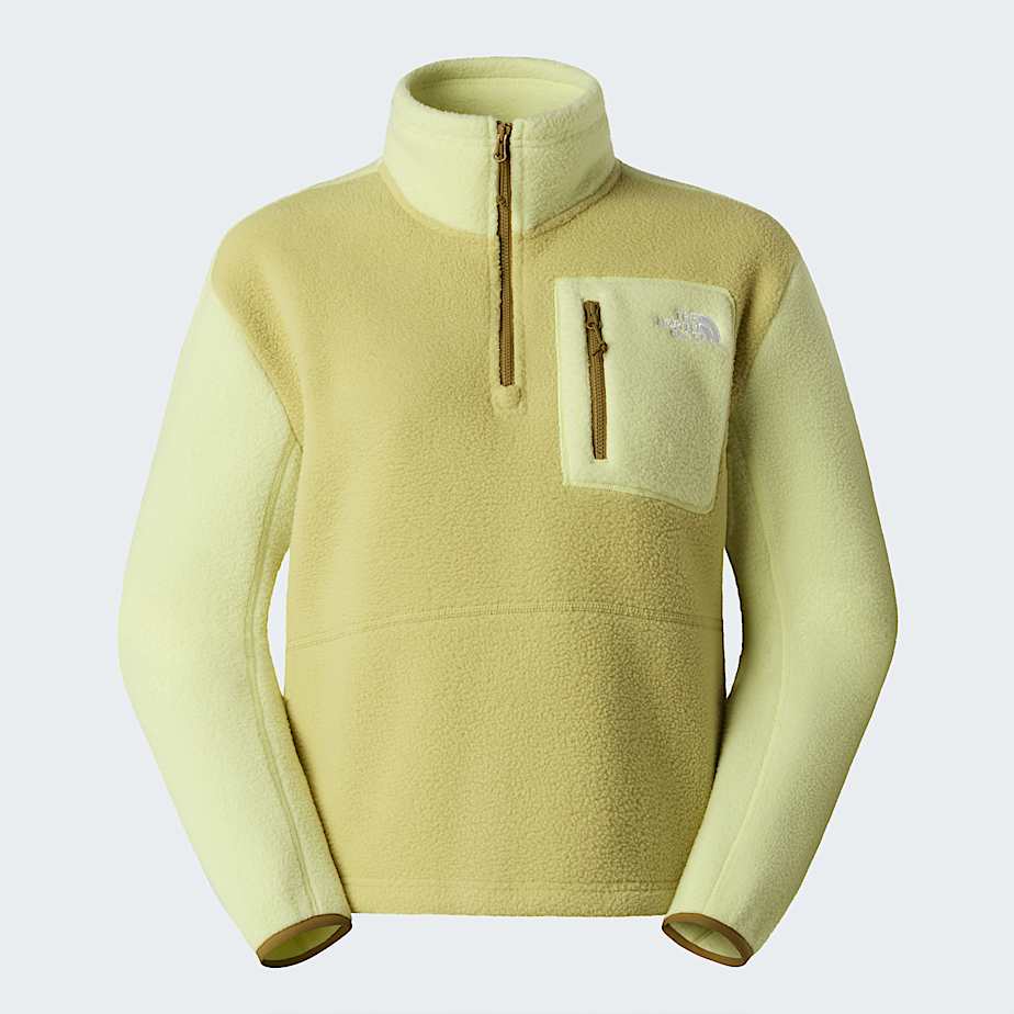 Womens Yumiori 14 Zip Fleece Jacket TNF PearLemon MistCedar ALT20