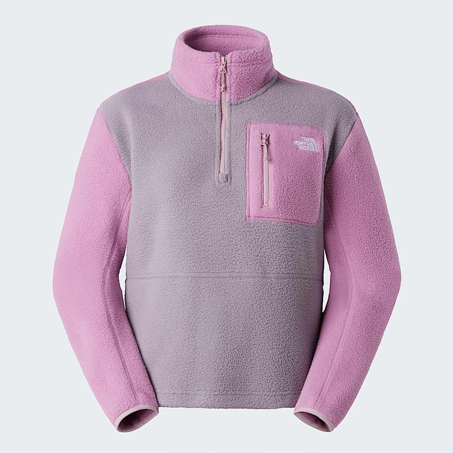 Giacca in pile Yumiori con cerniera a 14 da donna TNF Transcendent GreyHushed LavenderMetal Pink ALT20