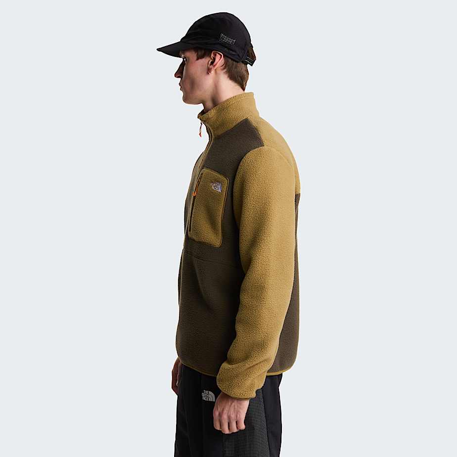 Yumiori Fleecejacke mit 14langem RV fr Herren TNF New Taupe GreenCedarDust Orange ALT2