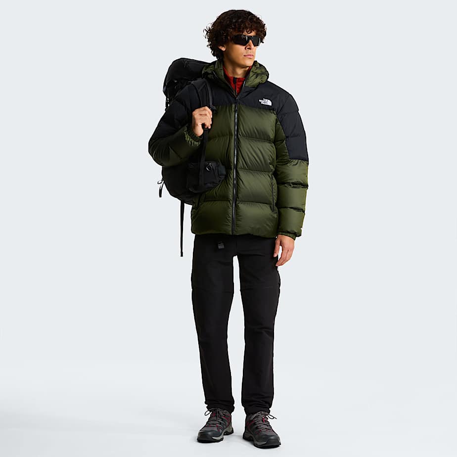 Mens Diablo Down 20 Hooded Jacket TNF Woodland Green Black HeatherTNF Black ALT1