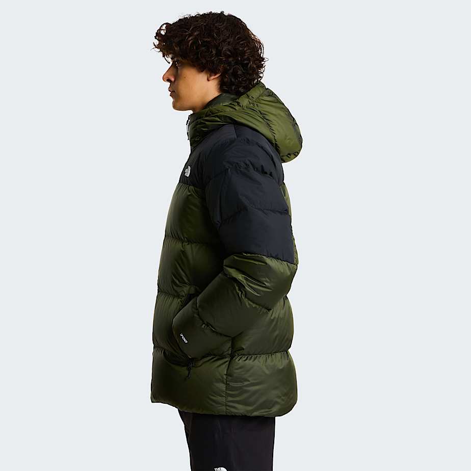 Mens Diablo Down 20 Hooded Jacket TNF Woodland Green Black HeatherTNF Black ALT2