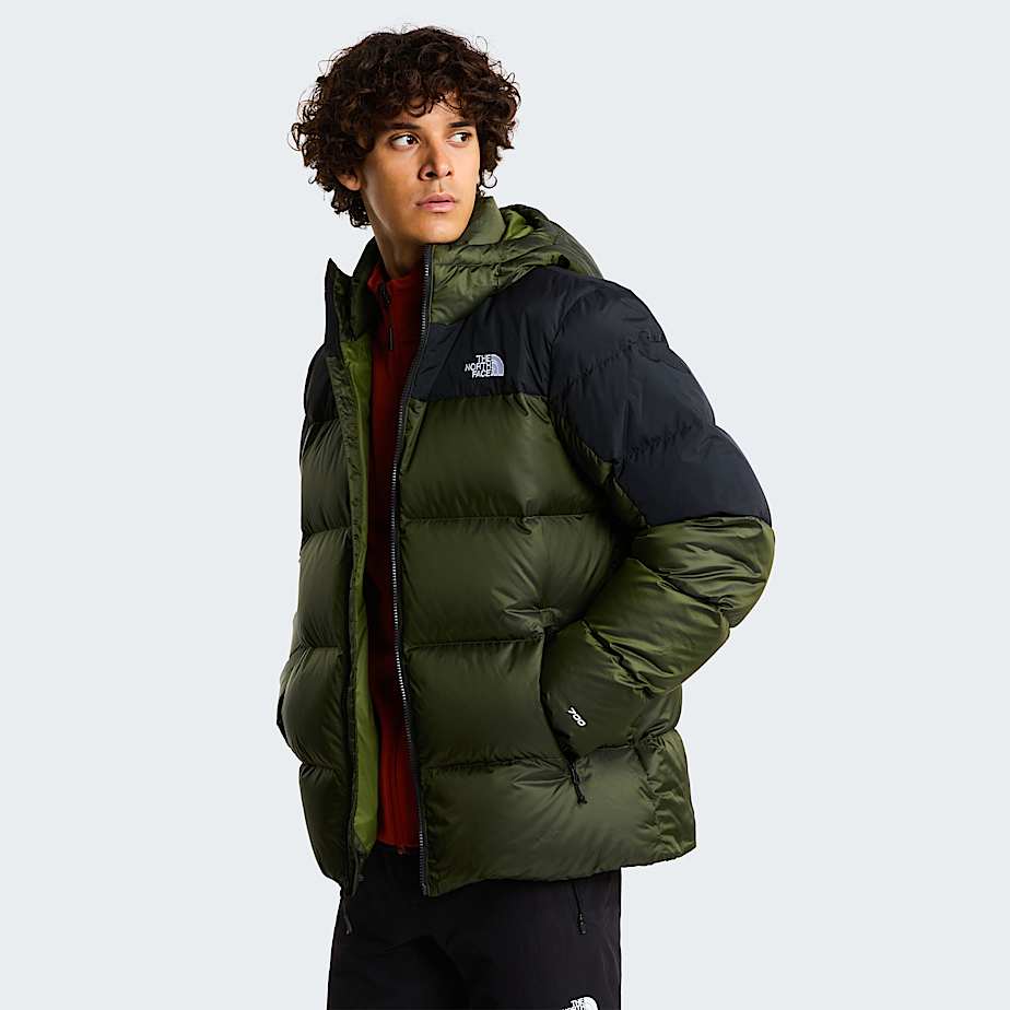 Mens Diablo Down 20 Hooded Jacket TNF Woodland Green Black HeatherTNF Black ALT4