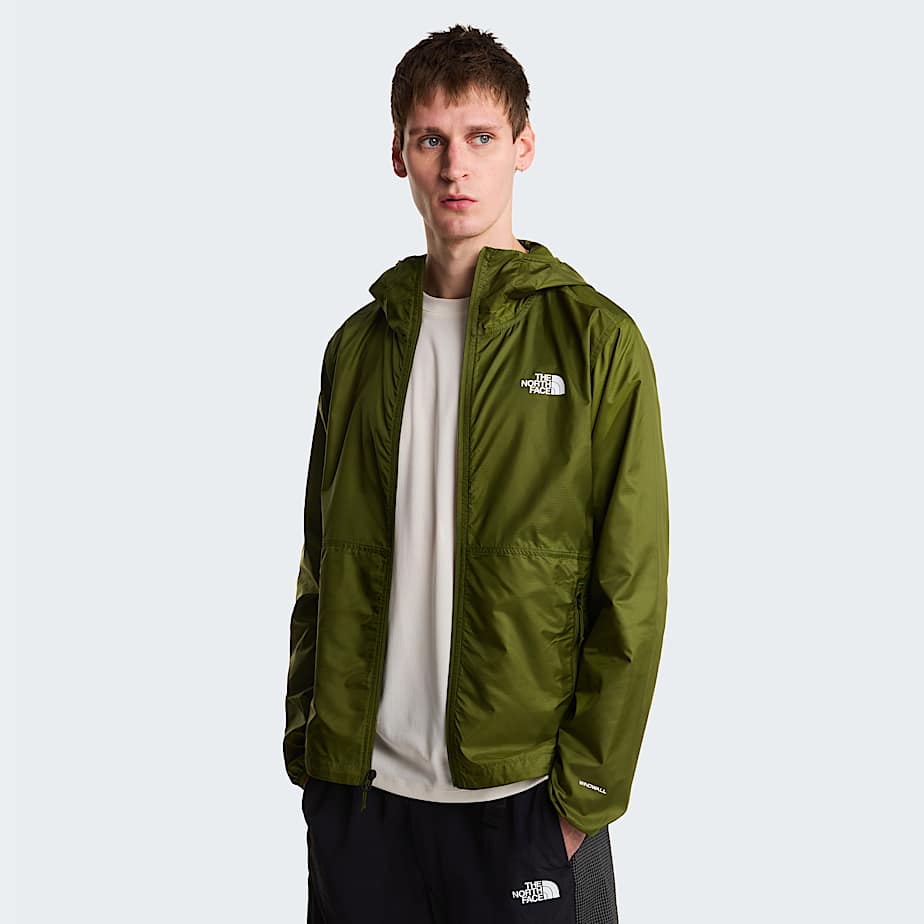 Mens Cyclone Wind Jacket TNF Woodland Green ALT4
