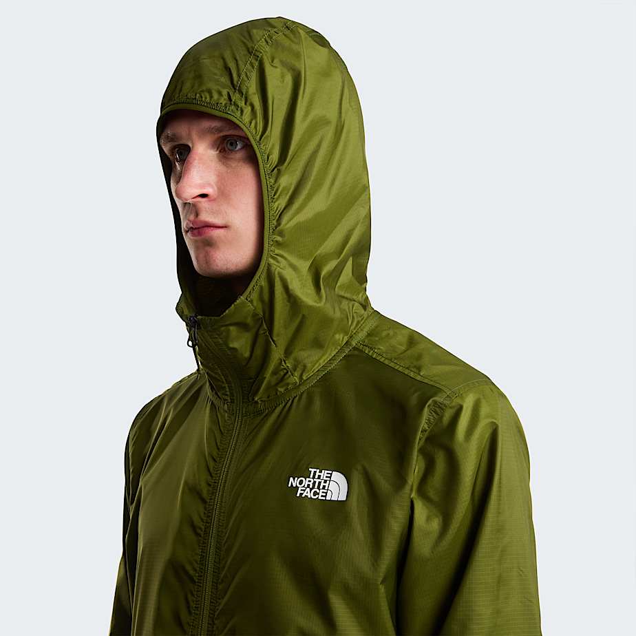 Mens Cyclone Wind Jacket TNF Woodland Green ALT5
