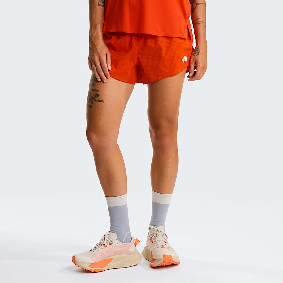 Womens Sunriser 3 Shorts TNF Lava Red HERO