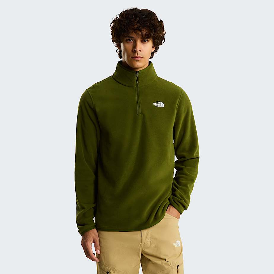 Pile Glacier con cerniera a 14 da uomo TNF Woodland Green HERO