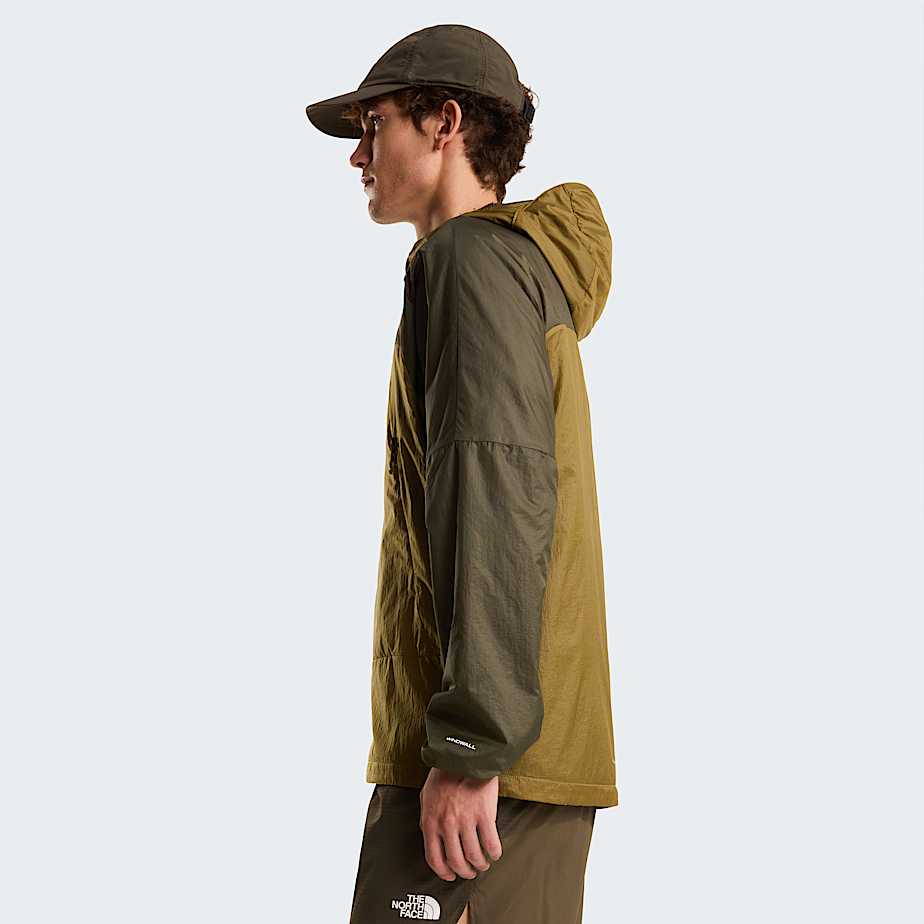 Mens Ridgelite FUTUREFLEECE Wind Jacket TNF CedarNew Taupe Green ALT2