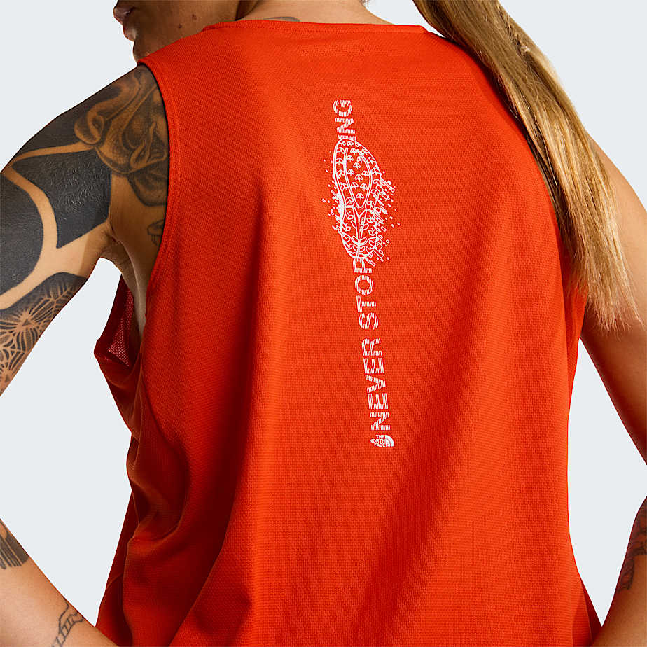 Damska koszulka bez rkaww z grafik Lightbright TNF ALT6