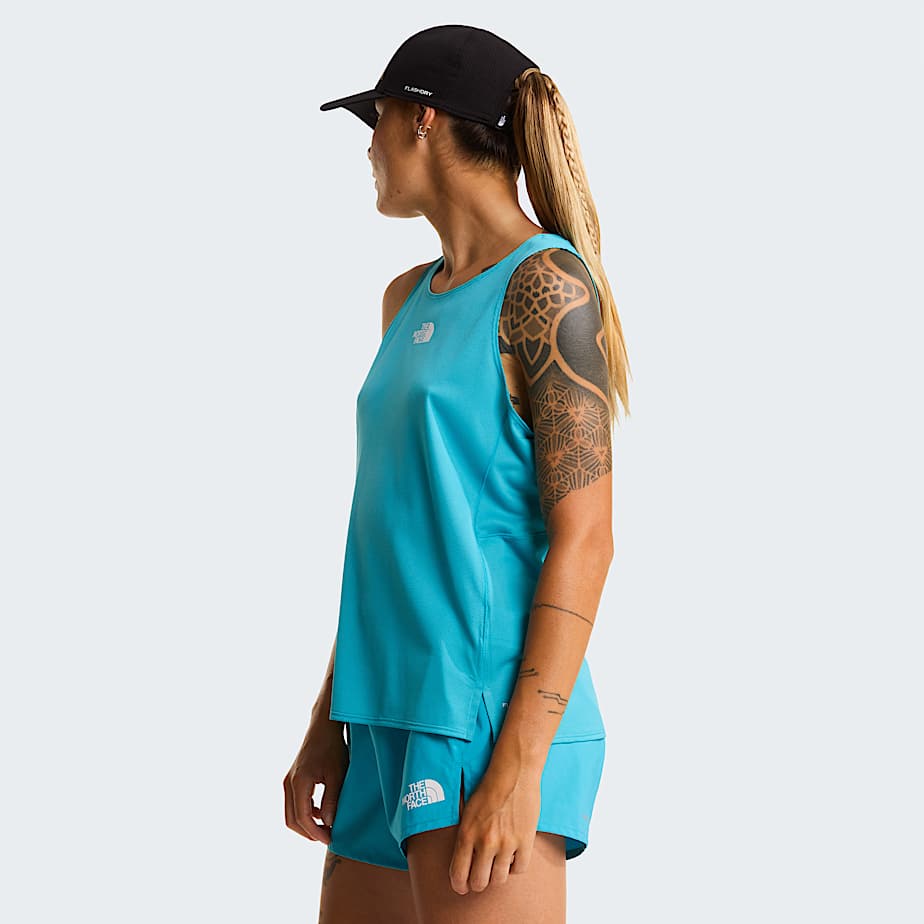 Womens Lightbright Graphic Tank Top TNF River Ice ALT2